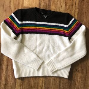 Rainbow striped wool forever 21 sweater🌈🌈